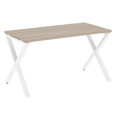 Loft Стол рабочий VR.L-SRX-3.7 Дуб Аттик/Металл Белый 1380*720*750