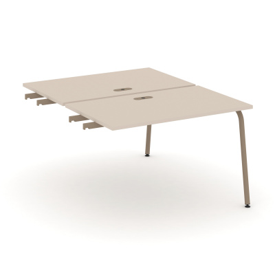 Estetica Двойной стол приставка к опор. тумбам ES.D.SPR-2-LK Капучино/Металл Латте 1180*1500*750