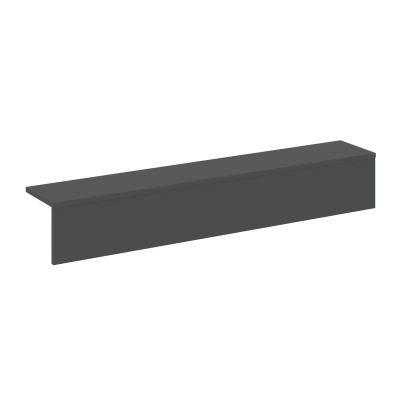 Onix Накладка на 2 модуля прямая низкая O.R-NP.N-118.2 Антрацит 1900*327*297