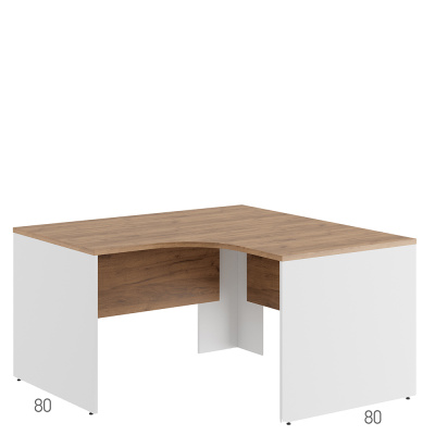 Tess TES38115621 Стол эргономичный левый 1400x1400x750 дуб крафт золотой