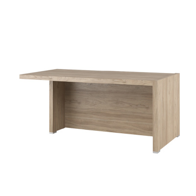 Solid SOL29710405 Стол письменный с асимметричными опорами, левый 1600x880x750 Вяз