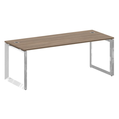 Onix Direct Lux Стол руководителя О-обр. м/к M-O.MO-SRR-6.8 Дуб Аризона/Нержавеющая Сталь/Хром 1980*800*750