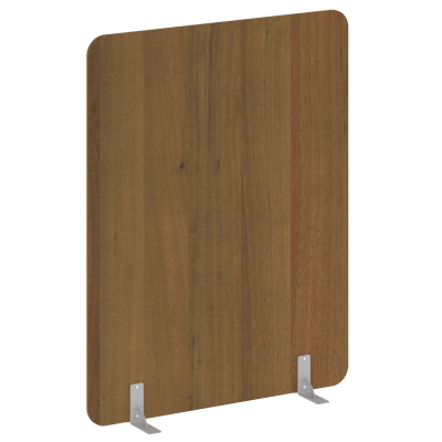 R-line Перегородки на металлических опорах на фетровых подпятниках DP.F-140-180 Орех Гварнери/Металл Серый 1400*18*1800