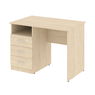 Nova S Стол письменный с тумбой левый В.СПТ-1 (L) Бук Артизан 1000*650*750