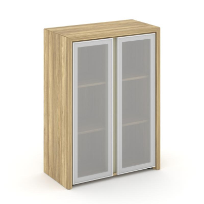 Corner Шкаф средний широкий COR.ST-2.4R Гикори Песочный/Ваниль/Сатин 900*450*1231
