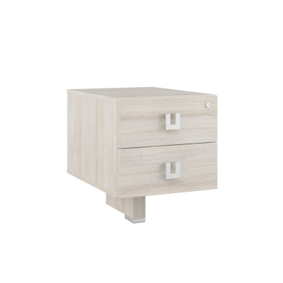 Solid SOL29730102  Тумба подвесная с 2 ящиками 420x570x530 Дуб Шамони Светлый