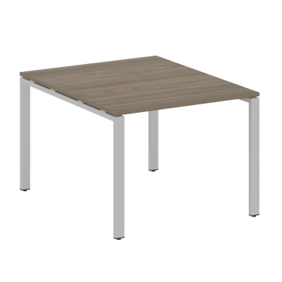 Metal System Переговорный стол (1 столешница) на П-образном м/к БП.ПРГ-1.1 Вяз Благородный/Металл Серый 1000*1235*750