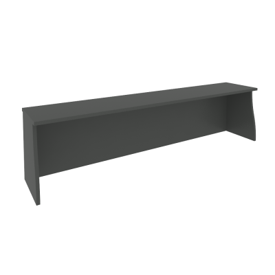 Riva Надставка на стол А.НС-4 Антрацит 1600*300*400