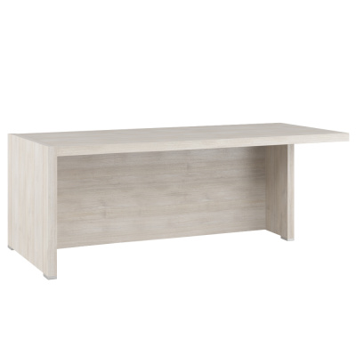 Solid SOL29710702 Стол письменный с асимметричными опорами, правый 2000x880x750 дуб шамони светлый