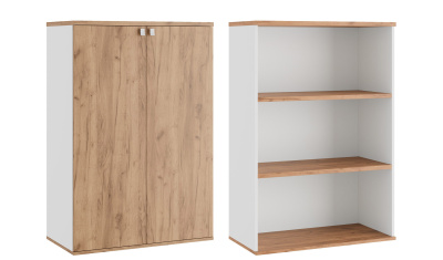 Foil TES38150421 Шкаф средний закрытый 900x450x1350 Дуб Крафт Золотой