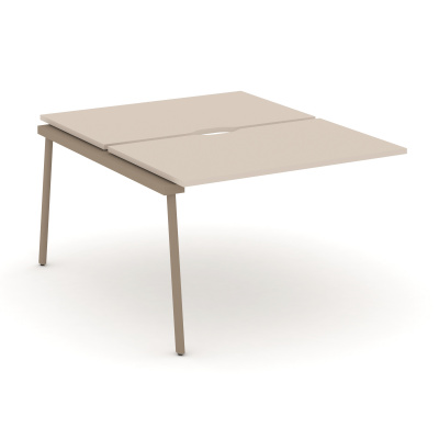 Estetica Двойной наборный элемент рабочей станциии ES.2.NRS-2-VP Капучино/Металл Латте 1180*1500*750