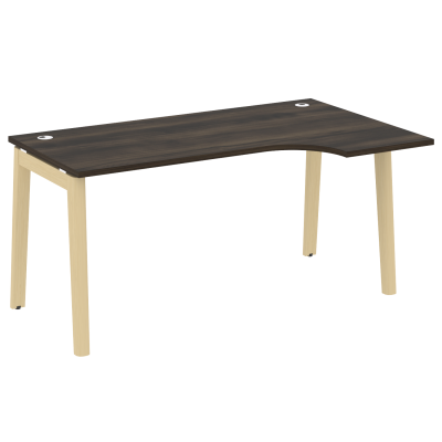 Onix Wood Стол эргономичный правый OW.SA-1 (R) Дуб Мали/Дуб Светлый/Металл Белый 1580*980*750 (720/460)