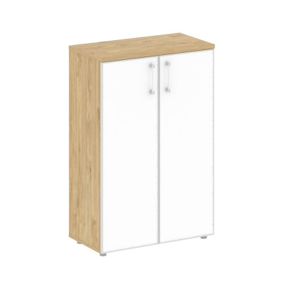 Shift Шкаф средний широкий SK.ST-2.4R white Тиквуд Светлый/Стекло White 800*420*1207