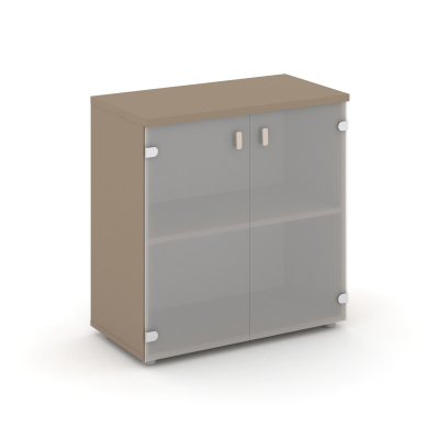 Estetica Шкаф низкий широкий ES.ST-3.2 Латте/Сатин матовый 800*420*823