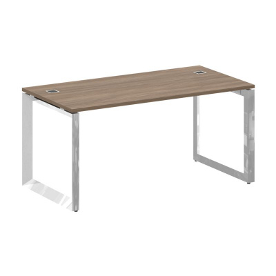Onix Direct Lux Стол руководителя О-обр. м/к M-O.MO-SRR-4.8 Дуб Аризона/Нержавеющая Сталь/Хром 1580*800*750