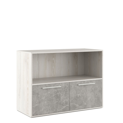 B-tone BTN36154031 Шкаф низкий с горизонтальной нишей 1064x450x780 Сосна Бетон Светлый