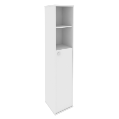 Style Шкаф высокий узкий правый Л.СУ-1.6 (R) Белый 412*410*1980