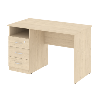 Nova S Стол письменный с тумбой левый В.СПТ-2 (L) Бук Артизан 1200*650*750