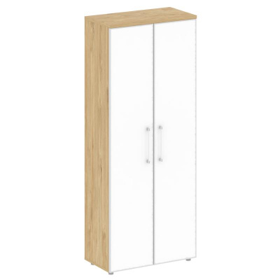 Shift Шкаф высокий широкий SK.ST-1.10R white Тиквуд Светлый/Стекло White 800*420*1977