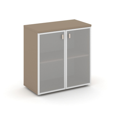 Estetica Шкаф низкий широкий ES.ST-3.2R Латте/Сатин матовый 800*420*823