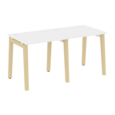 Onix Wood Рабочая станция OW.RS-2.0.7 Белый Бриллиант/Дуб Светлый/Металл Белый 1560*720*750