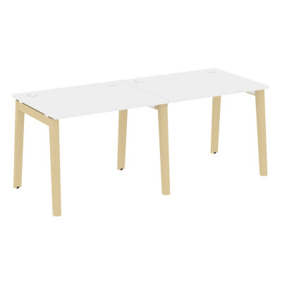 Onix Wood Рабочая станция OW.RS-2.1.8 Белый Бриллиант/Дуб Светлый/Металл Белый 1960*800*750