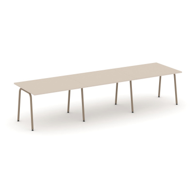 Estetica Стол переговорный ES.PRG-3.2-K Капучино/Металл Латте 3540*980*750