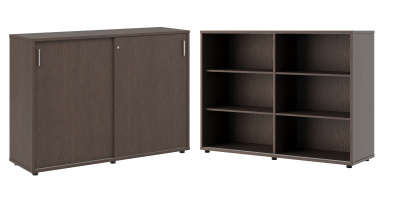 Trend TRD29634701 Тумба с раздвижными фасадами 1470x430x1072 тёмный дуб