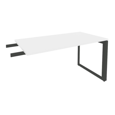 Onix Direct Брифинг-приставка на О-образном м/к O.MO-BR-13 Белый Бриллиант/Металл Антрацит 1380*720*750