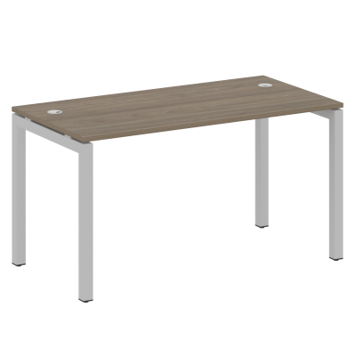 Метал Систем Куатро Стол письменный на П-образном м/к 50БП.СП-3 Вяз Благородный/Металл Серый 1400*720*750