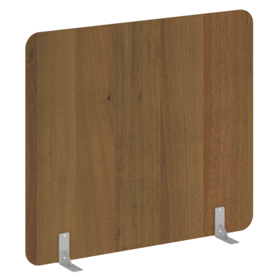 R-line Перегородки на металлических опорах на фетровых подпятниках DP.F-160-140 Орех Гварнери/Металл Серый 1600*18*1400