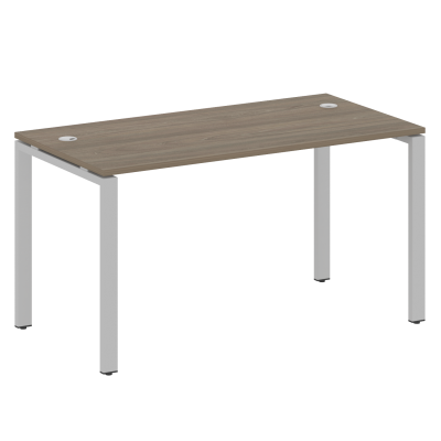 Metal System Стол письменный на П-образном м/к БП.СП-3 Вяз Благородный/Металл Серый 1400*720*750