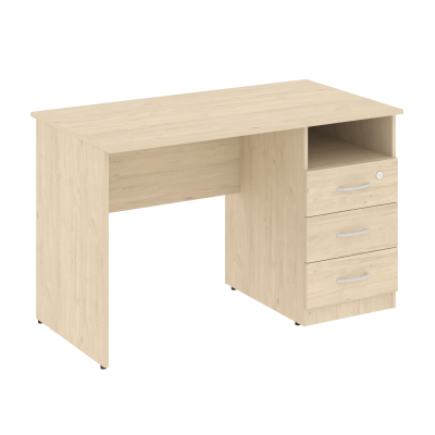 Nova S Стол письменный с тумбой правый В.СПТ-2 (R) Бук Артизан 1200*650*750