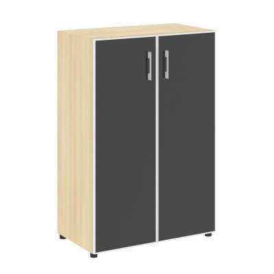 Yalta Шкаф LT.ST-2.4 R black Акация Лорка/Стекло Black 800*450*1195