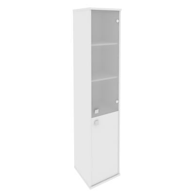 Style Шкаф высокий узкий правый Л.СУ-1.2 (R) Белый 412*410*1980