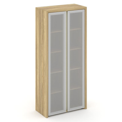 Corner Шкаф высокий широкий COR.ST-1.10R Гикори Песочный/Ваниль/Сатин 900*450*2000