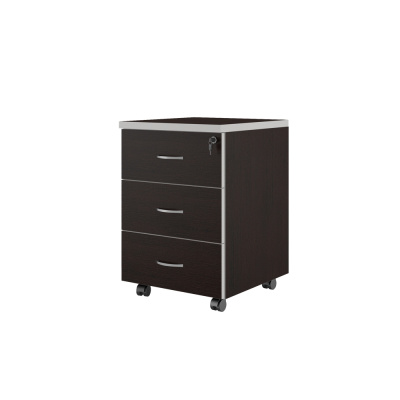 Zoom ZOM27530301 Тумба подкатная с 3 ящиками 430x470x630 венге