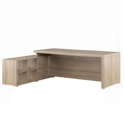 Solid SOL29711405 Стол письменный на опорной креденции 2150x1740x750 Вяз