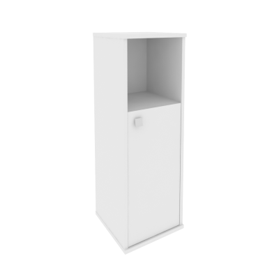 Style Шкаф средний узкий правый Л.СУ-2.1 (R) Белый 412*410*1215