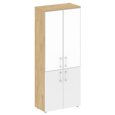 Shift Шкаф высокий широкий SK.ST-1.2R white Тиквуд Светлый/Белый Бриллиант/Стекло White 800*420*1977