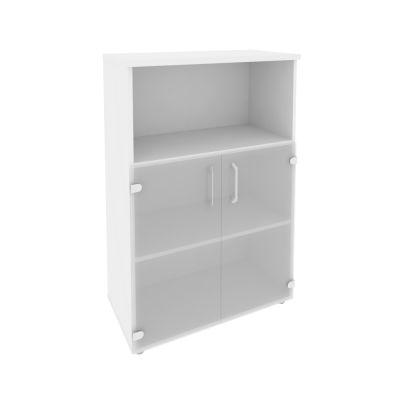 Onix Шкаф средний широкий O.ST-2.2 Белый Бриллиант 800*420*1207