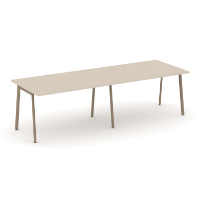 Estetica Стол переговорный ES.PRG-2.3-P Капучино/Металл Латте 2760*980*750