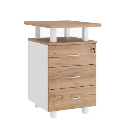 Tess TES38130421 Тумба приставная 449x600x750 дуб крафт золотой