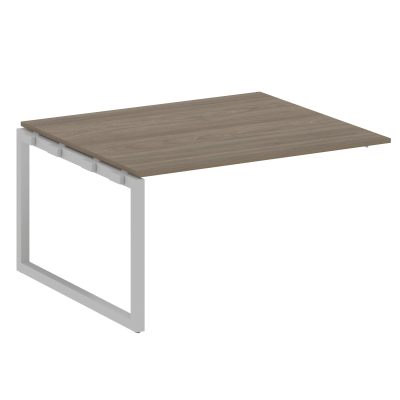 Metal System Quattro Проходной элемент перег. стола на О-образном м/к 50БО.ППРГ-3 Вяз Благородный/Металл Серый 1400*1235*750