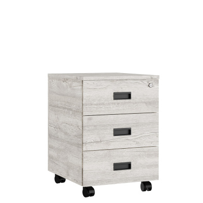 Liverpool LVP19030301 Тумба подкатная с 3 ящиками 430x500x600 дуб нордик