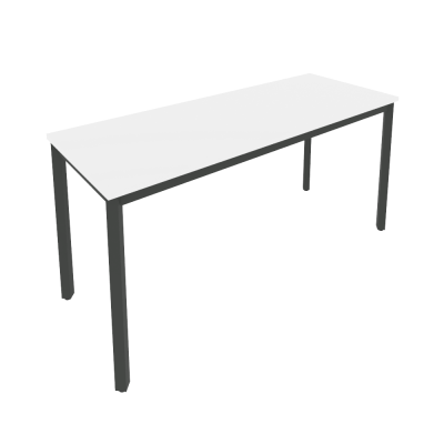 Slim Стол письменный на металлокаркасе С.СП-6.1 Белый/Металл Антрацит 1580*600*750