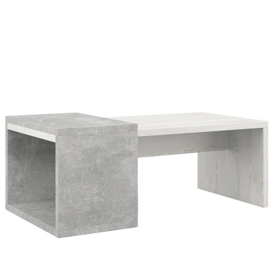 B-tone BTN36161231 Стол кофейный 1200x600x450 сосна бетон светлый