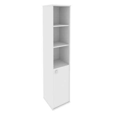 Style Шкаф высокий узкий правый Л.СУ-1.1 (R) Белый 412*410*1980