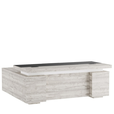 Liverpool LVP19010101 Стол письменный с тумбой и приставкой 2000x1800x760 дуб нордик