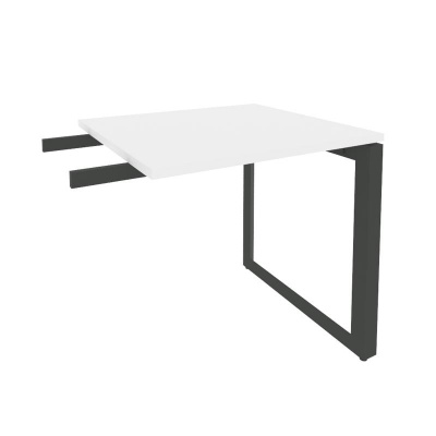 Onix Direct Брифинг-приставка на О-образном м/к O.MO-BR-7 Белый Бриллиант/Металл Антрацит 780*720*750